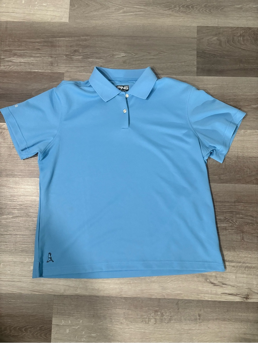 PING women’s XXL (Runs Small)  Light Blue Golf Polo Shirt